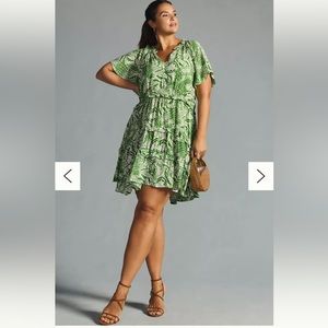 By Anthropologie Robin Tiered Mini Dress